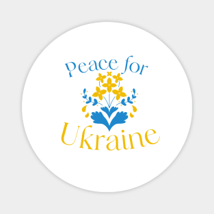 Peace for Ukraine Ukrainian Wildflowers Magnet